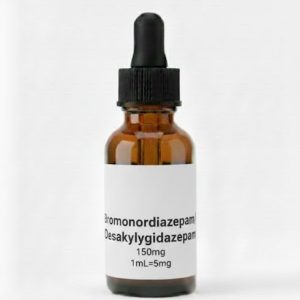 SAME DAY SHIPPING! Bromonordiazepam/Desalkylgidazepam 150mg in 30mL Glass PG Bottle 1mL= 5mg